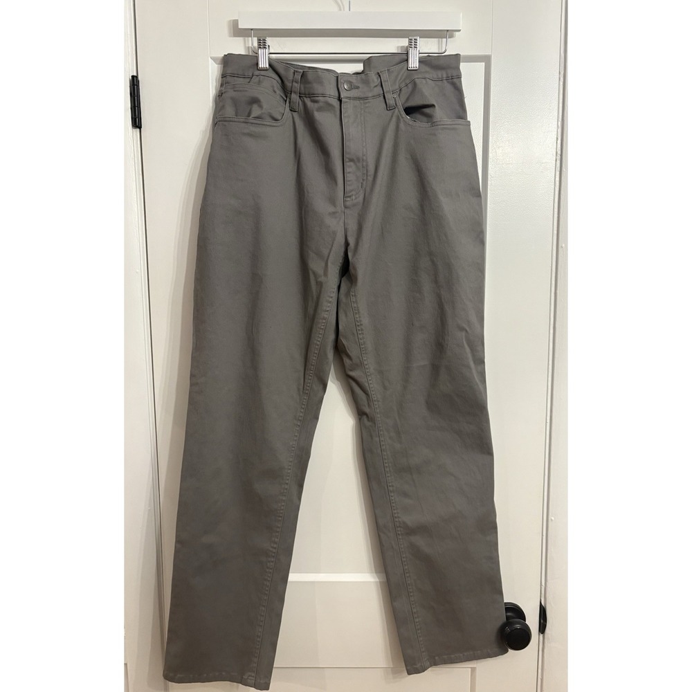 FootJoy FJ Men's 36x32 Grey‎ Cotton Twill 5-Pocket Golf Pants Stretch
